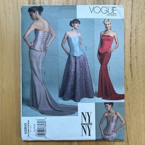 Vogue 2810 “NY The Collection” Designer pattern, Size 12, 14, 16